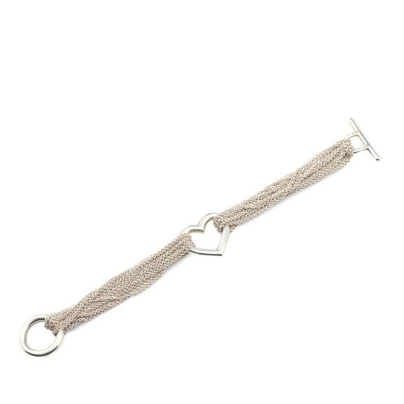 TIFFANY Silver Heart Charm Bracelet - Picture 4 of 6